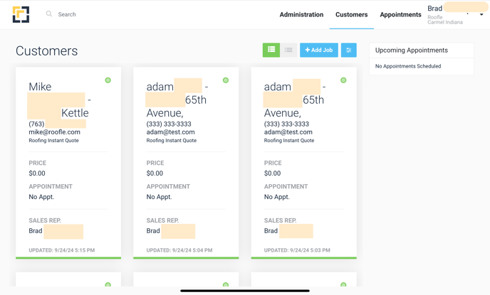 oneclickcontractor-integration-customer-dashboard