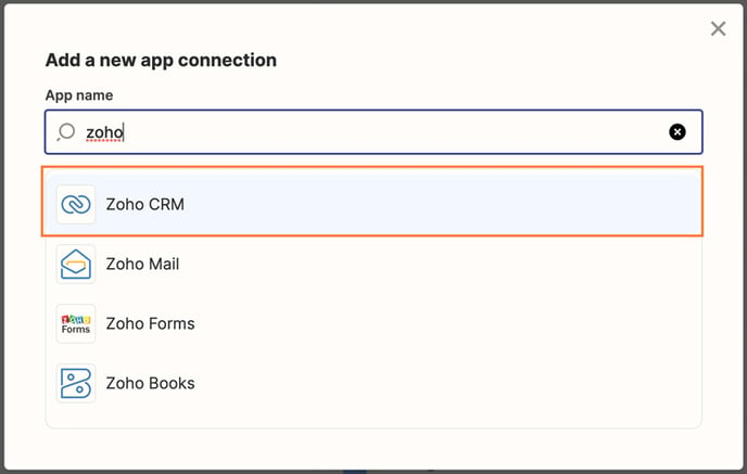 zoho-zapier-connection