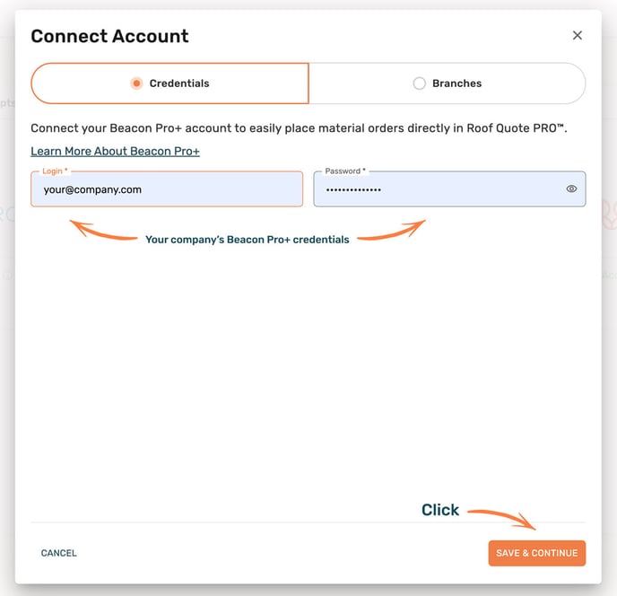 beacon-connect-account-credentials