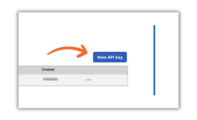 New API key